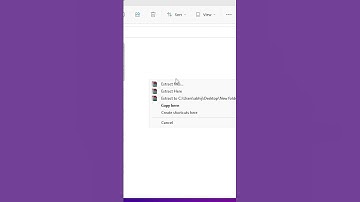 Short Way of Extracting RAR or ZIP File in Windows 11 PC or Laptop #windows11  #windows #zip