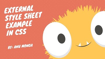 CSS External Style Sheet Example in Hindi : By Anu Monga