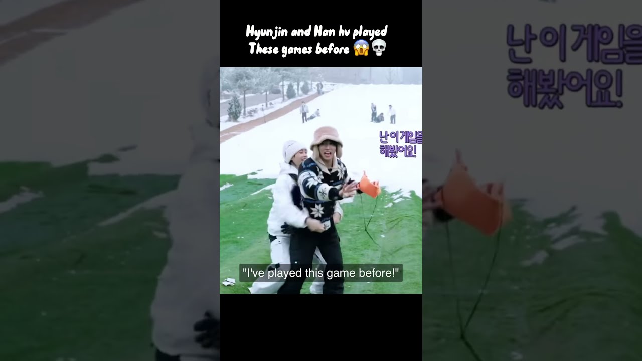 They Have Played These Games Before Kpop Skz Shorts Edit Trending Hyunjin Jisung
