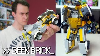 #GeekBrick Самоделка реальный LEGO-трансформер / MOC Real Lego Transformer