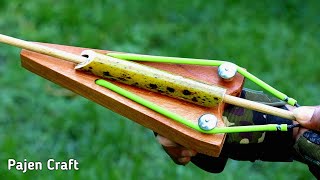 DIY Wooden Slingshot With Arrows