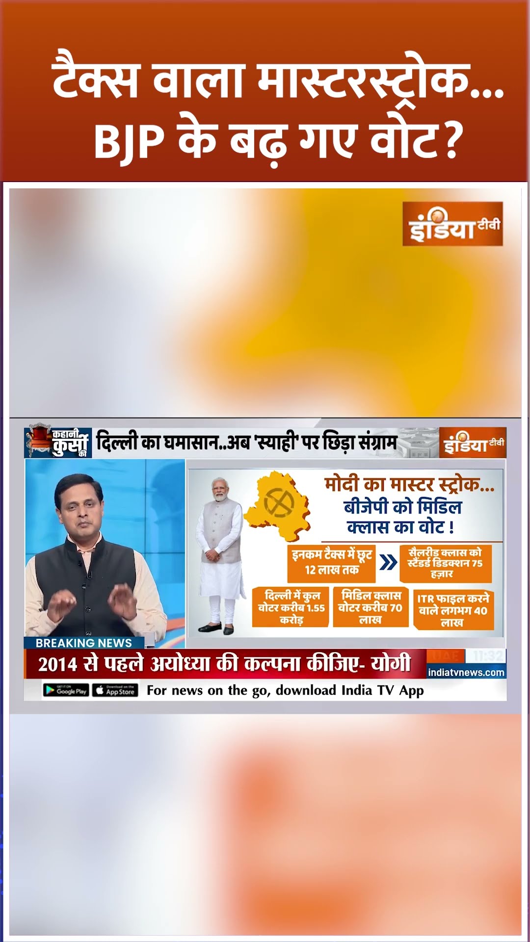 टैक्स वाला मास्टरस्ट्रोक...BJP के बढ़ गए वोट? #delhielection2025 #narendramodi #kejriwal #aapvsbjp