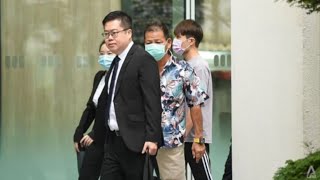 11jan2022 security officer mr neo ah whatt confronting the queue cutter #SMP19J bentley flying spur.