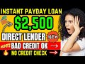 $2,500 DIRECT LENDER ! BAD CREDIT AND NO CREDIT CHECK PAYDAY LOAN | BEST LOAN EVER 2023