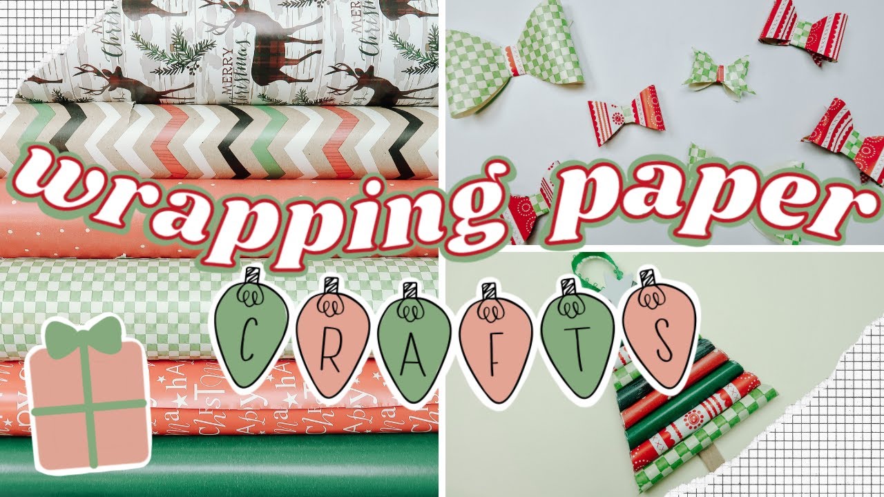 10 Crafts to make with WRAPPING PAPER! Things to Do When You're