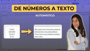 Como convertir números a letras en Excel