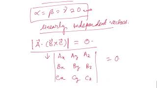 Linearly dependent and independent vectors