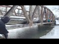 Crappie Fishing Under The Bridge in a Snow and 10 Degree Weather. EP 160
