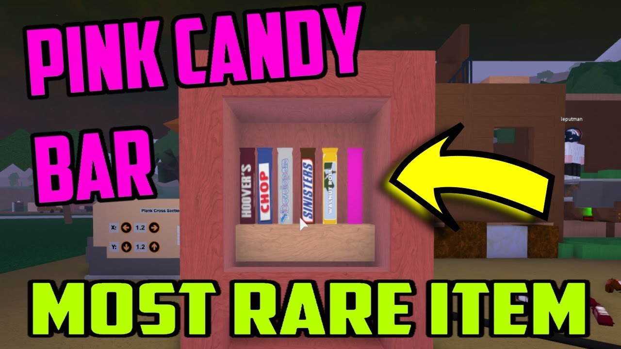 Pink Candy Bar Rare Roblox Lumber Tycoon 2 Youtube - snickers candy bar roblox