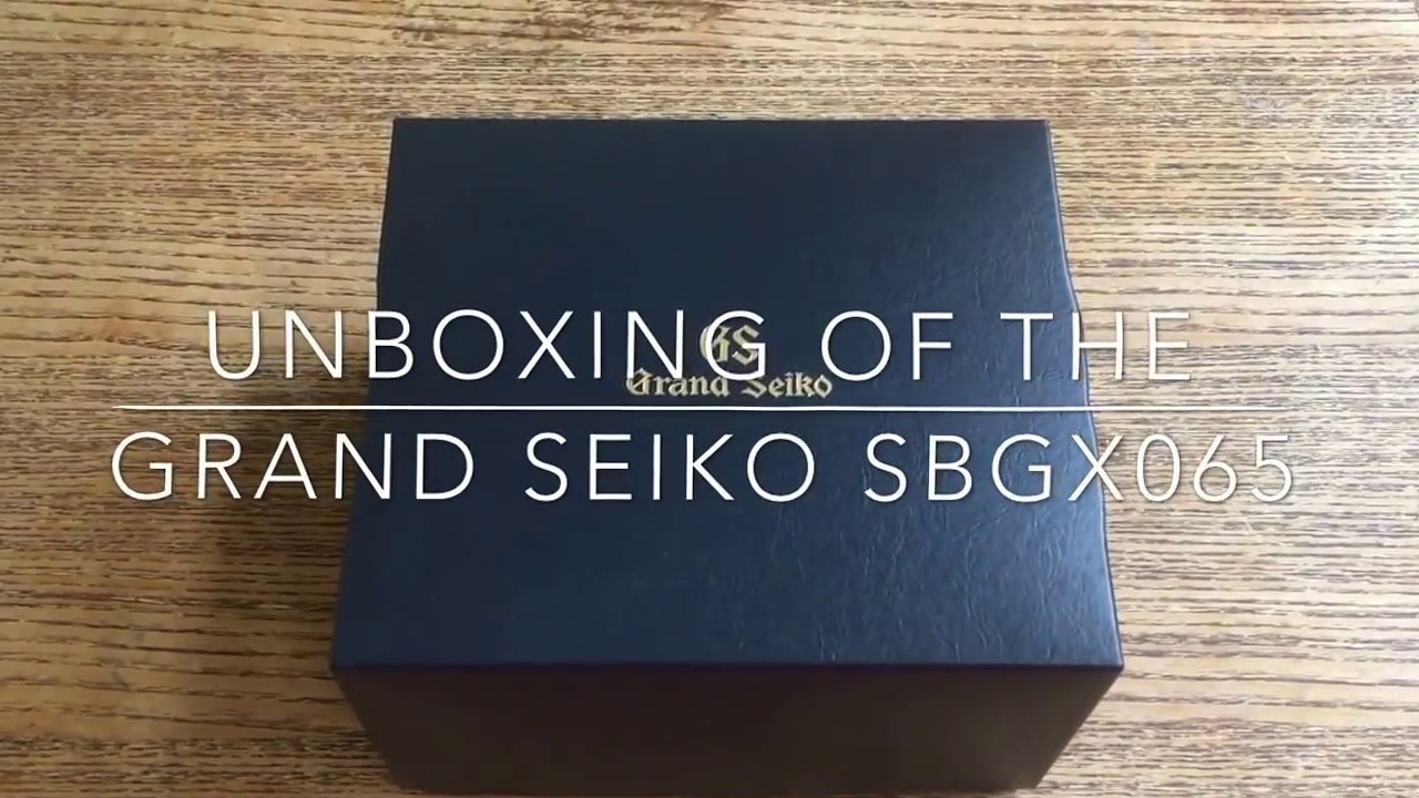 Grand Seiko SBGX065 UNBOXING - YouTube