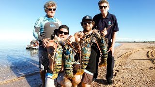 GIANT CRAYFISH PIZZA Family Feast Catch And Cook (Amazing Whales) - Ep 108