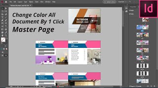 How To Change Color All Document By 1 Click In Adobe InDesign CC | Bangla Tutorial 2020 | part #16
