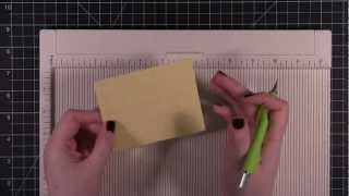 Card Making and Paper Crafting Quick Tip - Martha Stewart Crafts Scoring  Board 