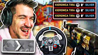 KOMENTUĘ MECZ SILVERÓW W CS:GO *GOŚĆ ZAGRAŁ NA KIEROWNICY* 🤣