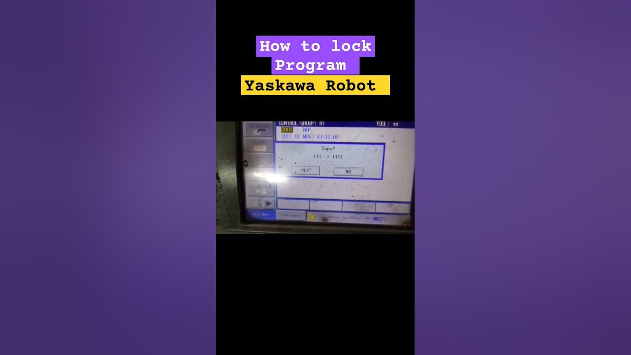 How to Lock Yaskawa Robot Program Part -1|| Yaskawa Robot|| kuka fanuc ... image.