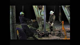 Tripping In Rig Hole Service Rig #Drillingrig  #Service #Drilling #Oil #Tripping