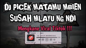 DJ PICEK MATAMU MBIEN SUSAH MLAYU NG NDI||DJ LALI KONCO REMIX MENGKANE VIRAL TIKTOK