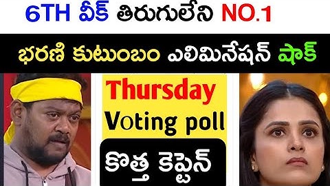 Bugg boss season 9 telugu sixth week captain and voting poll reports | Kiran Rao | bigg boss 9 votes