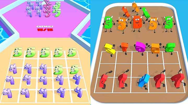 Number Run Merge 3D Math vs Merge Alphabet: Number Lore Run