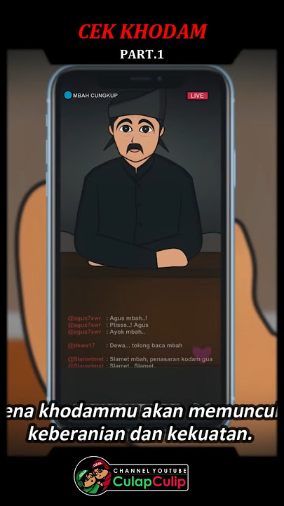 PART.1 - Ikutan Cek Khodam #khodam #setan #jin #culapculip #animasiislami