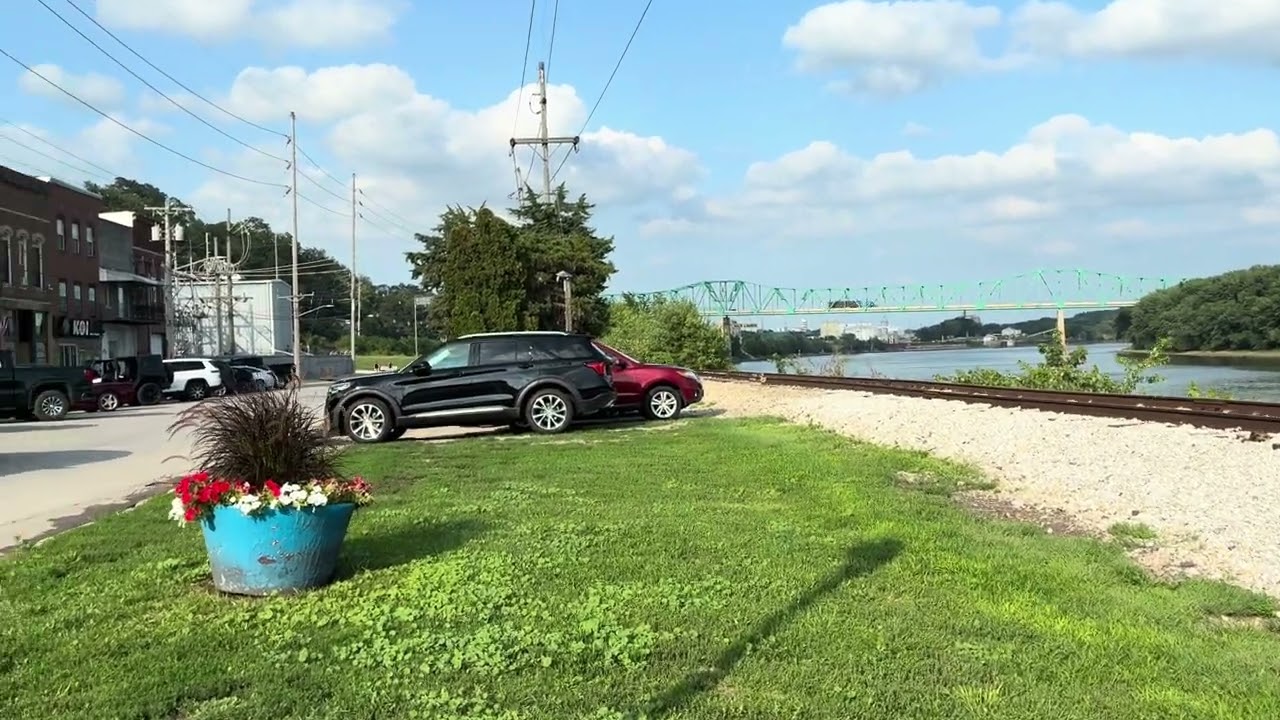 Back in LaSalle/Peru, Illinois. Walk With Me , Steve Martin along Illinois River