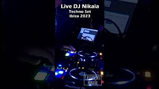 DJ Nikaia Live #Shorts 8/8 - Ibiza Summer Set 2023 - France Part 5 Techno Set (Meduza - Tell Me Why)