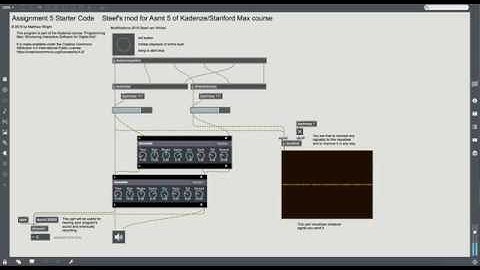 Assignment 5 MAX Stanford Kadenze