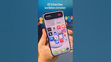 iOS 26 Beta 5: New Low Battery Animation! 🔋