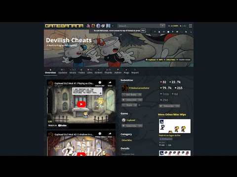 How to install devilish cheats cuphead
