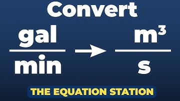 How to convert gallons per minute to cubic meters per second | Physics Practice Problem