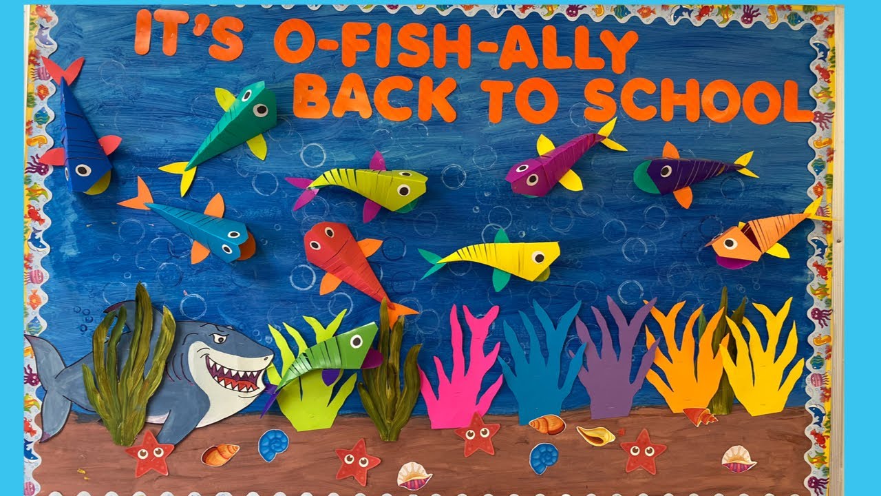 Back To School Bulletin Board For Classroom Decoration Begin Of School Year Youtube