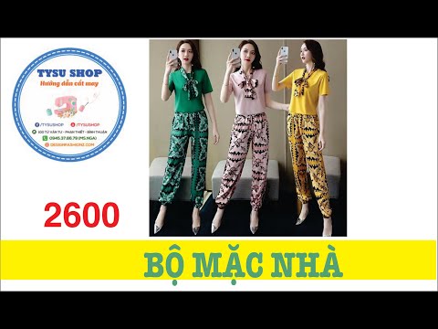 Hướng Dẫn Cắt May Bộ Đồ Mặc Nhà | Ở Nhà Với Tysushop 2600