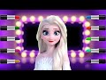 Elsa Queen Frozen make up with color lipsticks