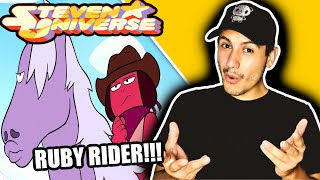 Steven Universe S5 Ep 19-21 (REACTION) RUBY RIDER THE COWBOY