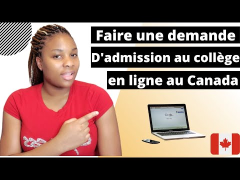 comment faire une demande d'admission au collège pour le canada: étudier au canada /ccnb