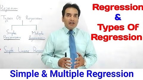 Regression | Lecture # 2 | Types of Regression | Simple Regression| Multiple Regression | Urdu/Hindi