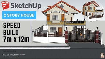 BUILD  a 2 STORY HOUSE  in SketchUp