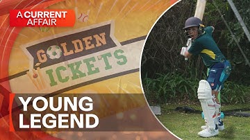 Young cricket star is giving back through charity | A Current Affair