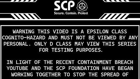 THE SCP SESSION 5 - TGDE - OBJECT CLASS - KETER