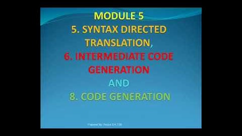 17CS63 -SCD -Module 5 - Part 1-SDD