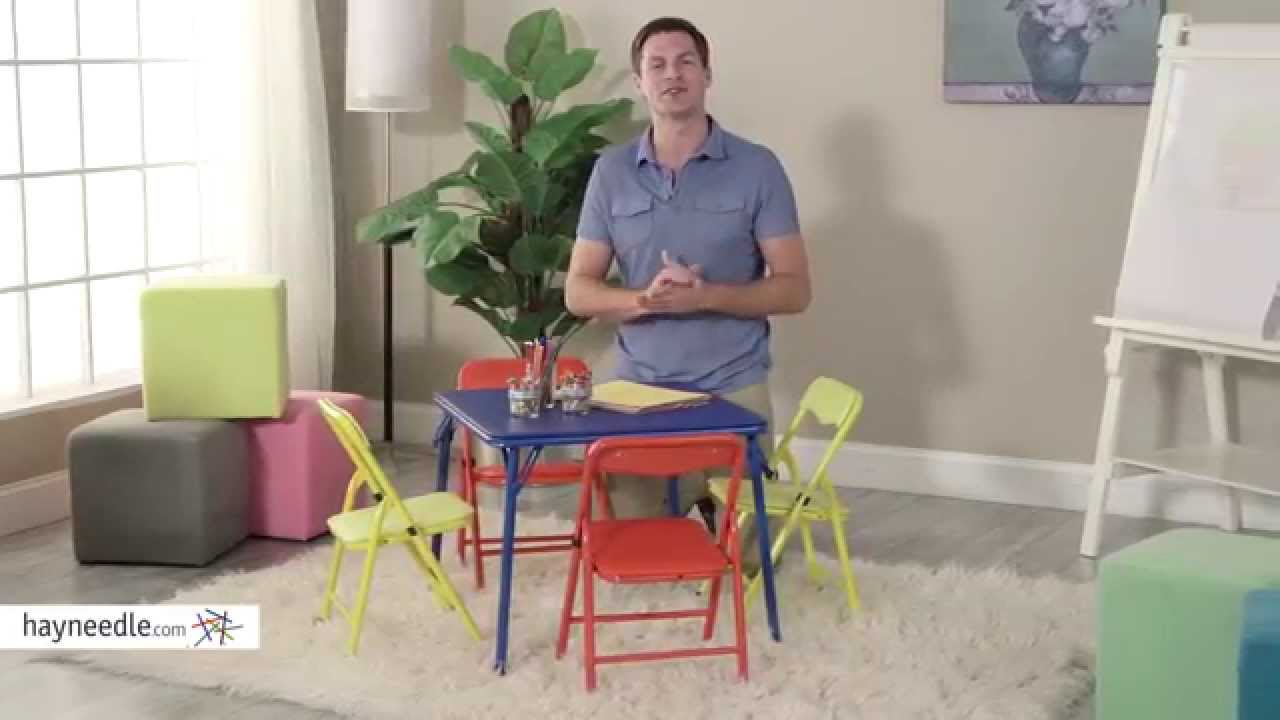 children's folding table and chair set