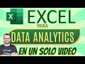 EXCEL para DATA ANALYTICS - MINICURSO en 17:40 Minutos