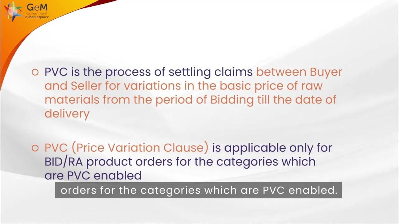 Price Variation Clause Seller YouTube