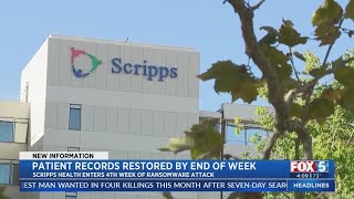 Scripps Patient Records To Be Restored By End Of Week