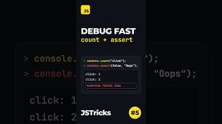 Debug Smarter with 2 Console Tricks 🐞 | JSTricks - 5 #javascript #jstricks #shorts