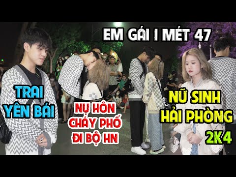 Video Nụ hôn Cháy Phố đi bộ I Em gái 1m47 Hải Phòng với... - youtube