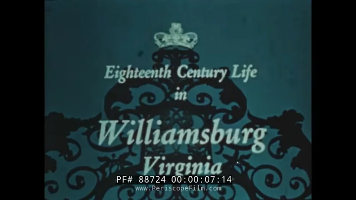 EIGHTEENTH CENTURY LIFE IN COLONIAL WILLIAMSBURG, ...
