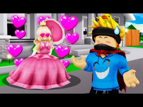 PEACH Has A CRUSH On Me in Roblox BROOKHAVEN RP!!