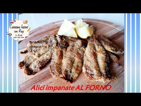 Alici impanate al forno, LIGHT, senza friggere