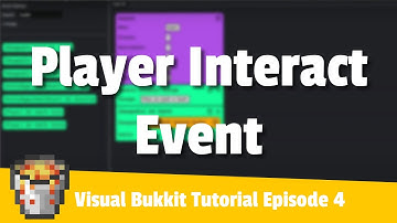 PlayerInteract.... Ep 4, Visual Bukkit Tutorial